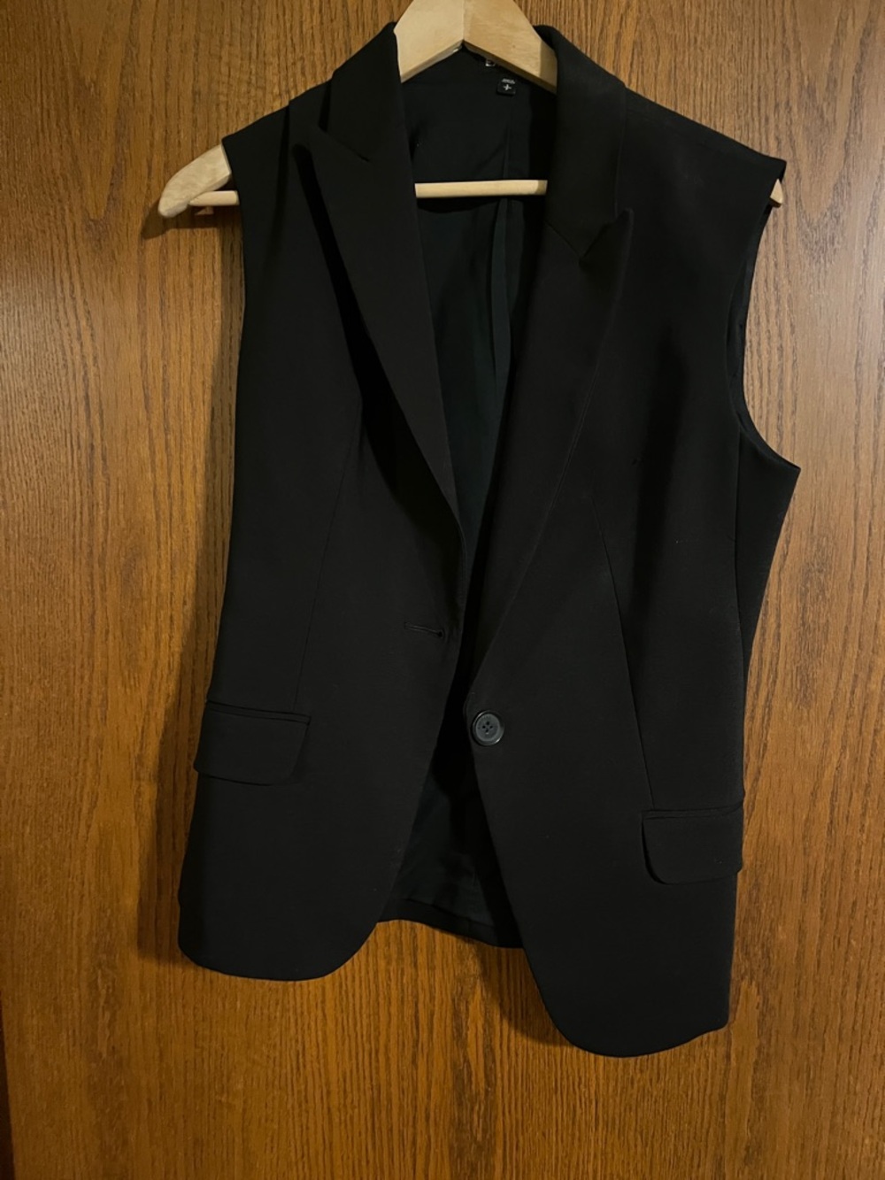 Express Black Sleeveless Blazer Vest
